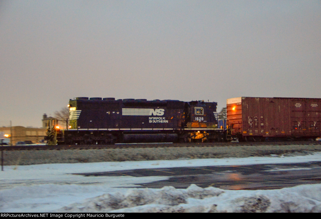 NS SD40-2 Locomotive in the yard